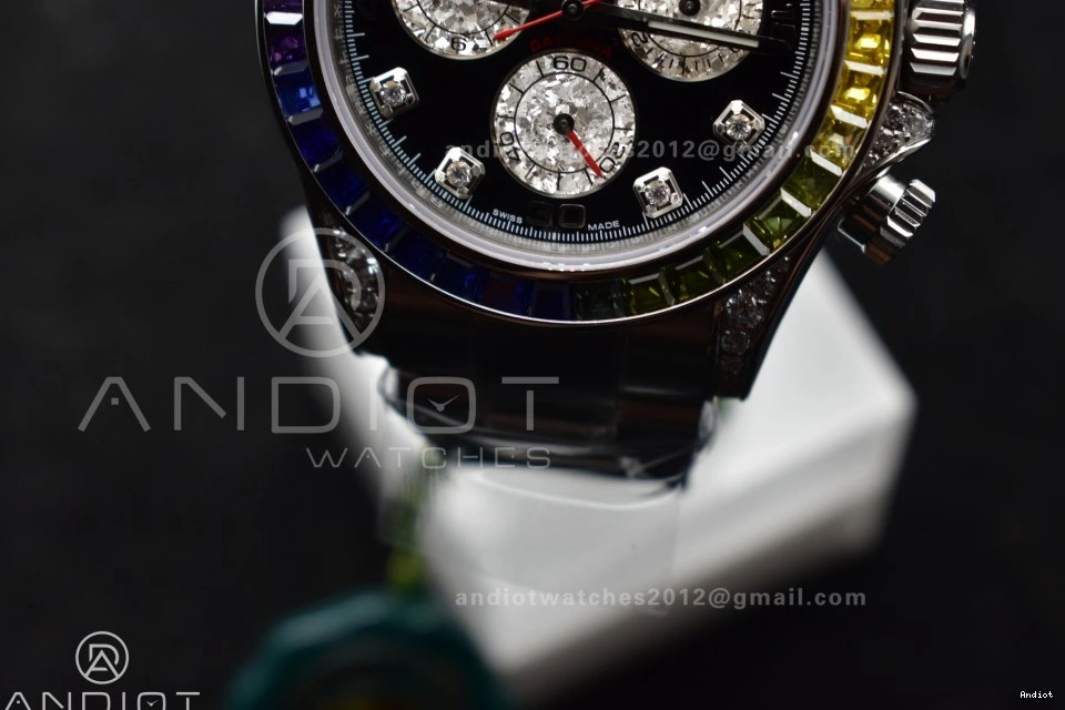 Edition SS 116599RBOW ZF Diamonds 1:1 Bracelet SH4130 on Dial Best Black Rainbow Daytona 1205